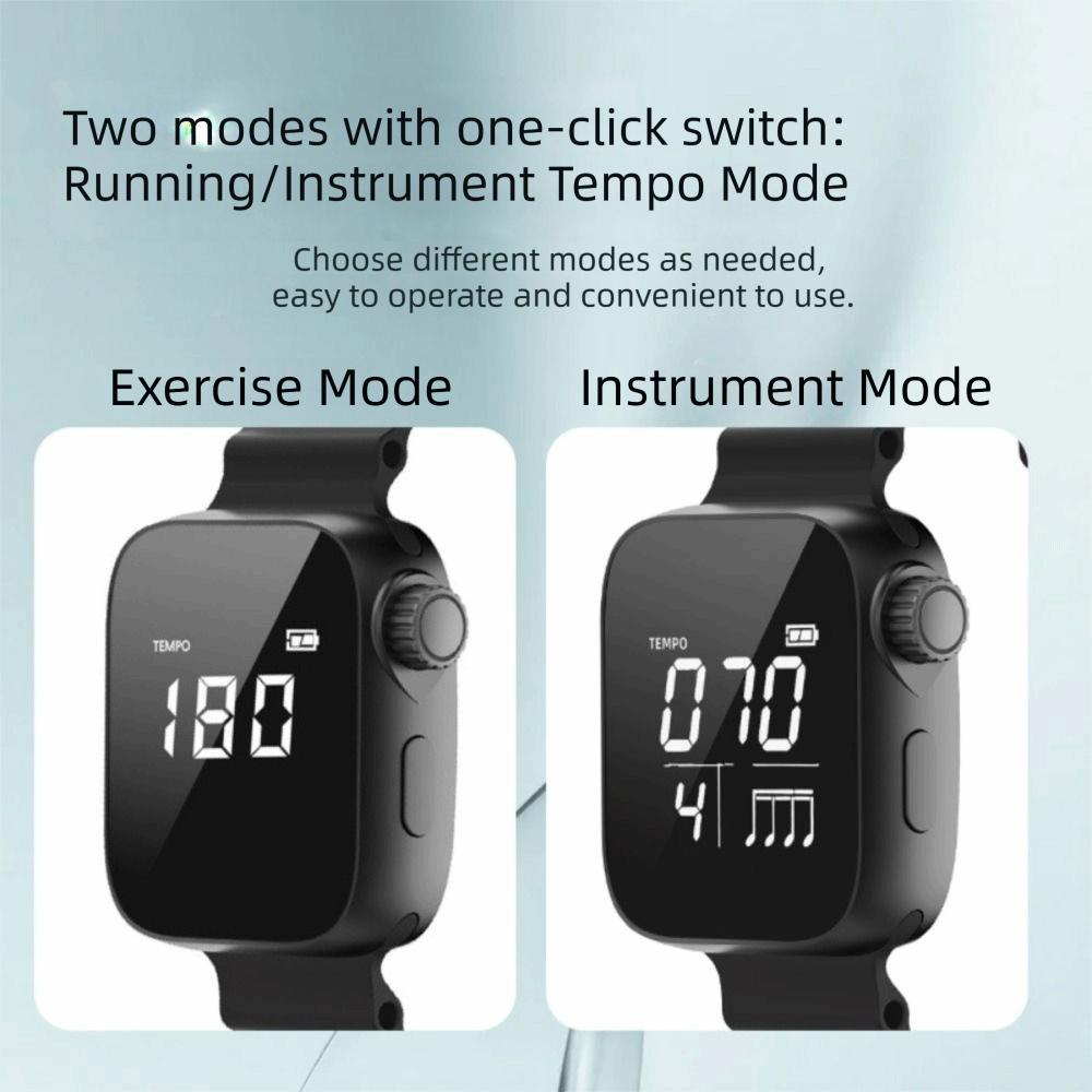 Adjustable Strap Vibrating Metronome Watch App-Adjustable Pulse Metronomes Running Fitness