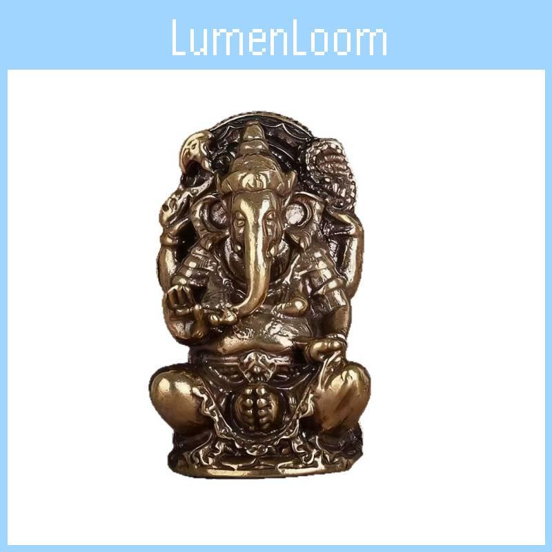 Ganesha Buddhist Lord Statue Elephant God Sculptur Desktop Ornaments Decorative