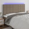 VidaXL LED Headboard Bedroom Furniture Double Bed Accessory Head of Bed Frame Interior Taupe 3122450