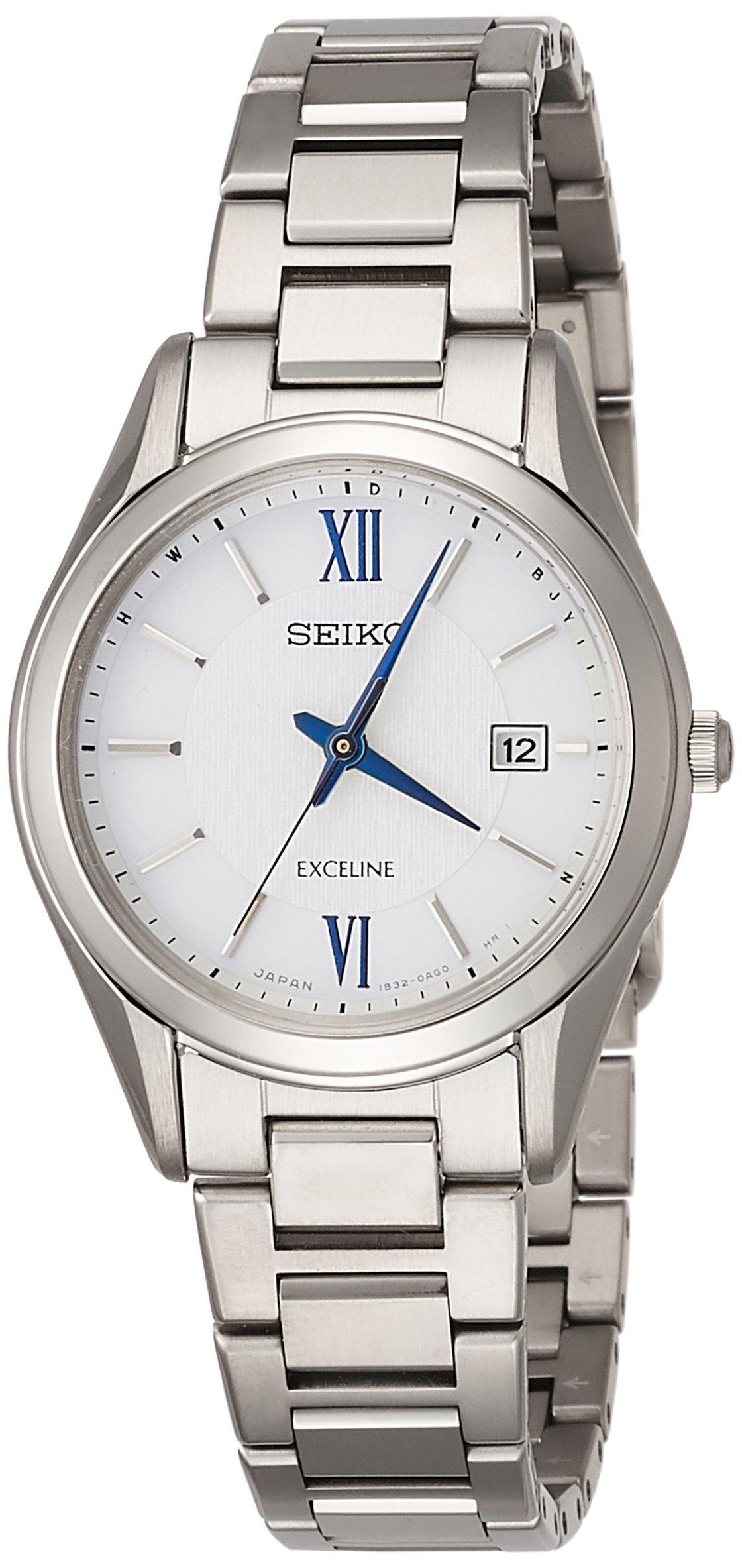 

[Seiko Watch] Наручний годинник Excelline Solar Radio Titanium Model White Dial SWCW145 Women Silver