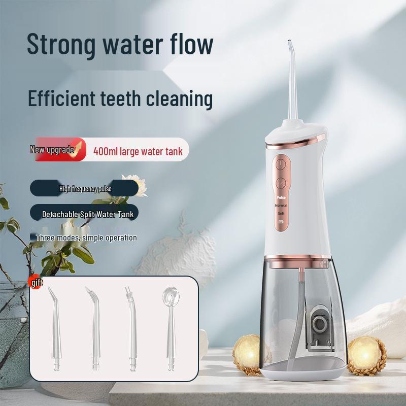 Portable Rechargeable Water Flosser for Teeth Cleaning and Tartar Removal