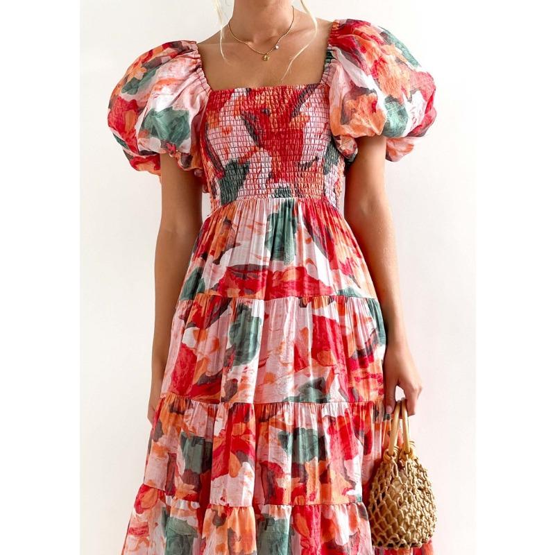 BITCED Women's Fashion Summer Spring Short Sleeve Casual Dresses