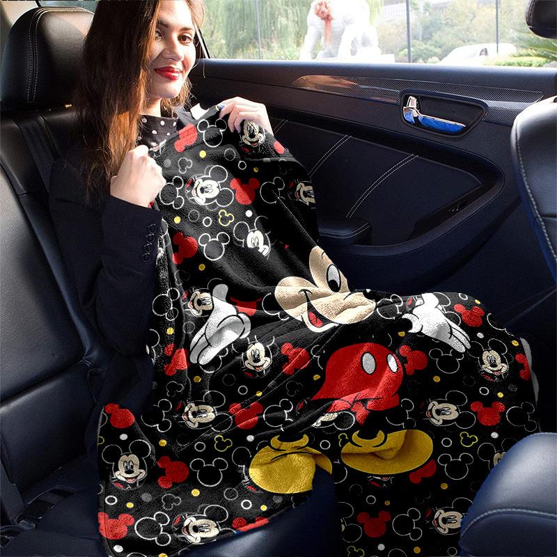 1pc, Cozy Mickey Mouse Home Decor Blanket: Perfect Gift for Bedroom, Living Room, Travel, Camping, Car