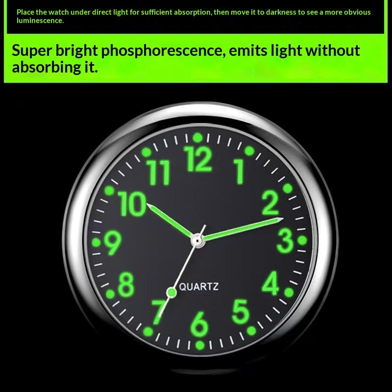 Anti-shake Luminous Bicycle Handlebar Clock 22-25mm Mount Fit Motorcycle for Long Distance Outdoor Cycling