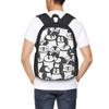 Hand Drawn Penguin Set Student Backpack School Bag Hiking Travel Daypack for Boys Girls Fashion Bookbag Shoulder Bags