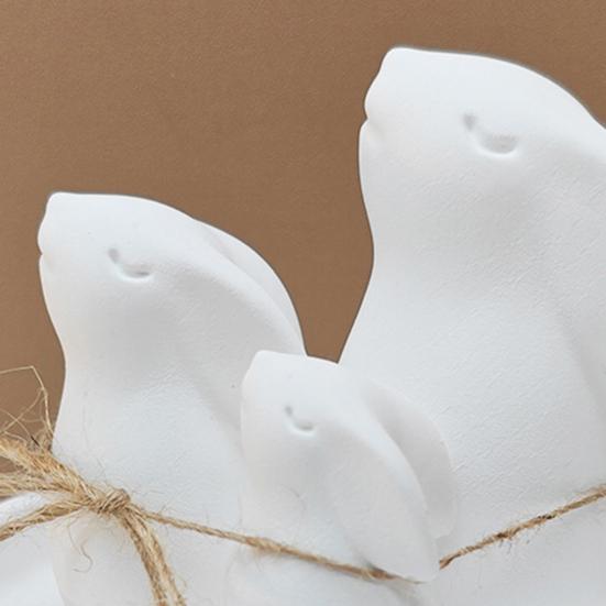 Rabbit Silicone Mold Candle Soap Wax Resin Clay Chocolate Cake Making Mold Non-Stick High Temperature Resistant Mold