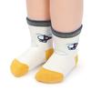 (Ayfoone) 12-Pair Set Baby Socks for Boys, Short Socks with Non-Slip Grips, Crew Length, Vehicle Design (16-18cm)