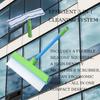 Aqua Swipe Recyclable Silicone Window Squeegee Kit Microfiber Scrubber Multi-Purpose Cleaner Tool for Mirrors Cars Glass Panels