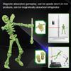 Medieval Skeleton Doll Robot Action Figure With Movable Joints, Creative Poseable Mannequin Desktop Decor For Stress Relief Toy
