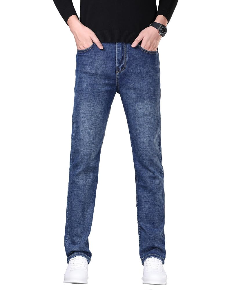 

Soinnga Men s Stretch Skinny Jeans, Straight Fit, Slim Fit, Perfect for Spring, Summer, Autumn, and Winter, Blue, Size 33
