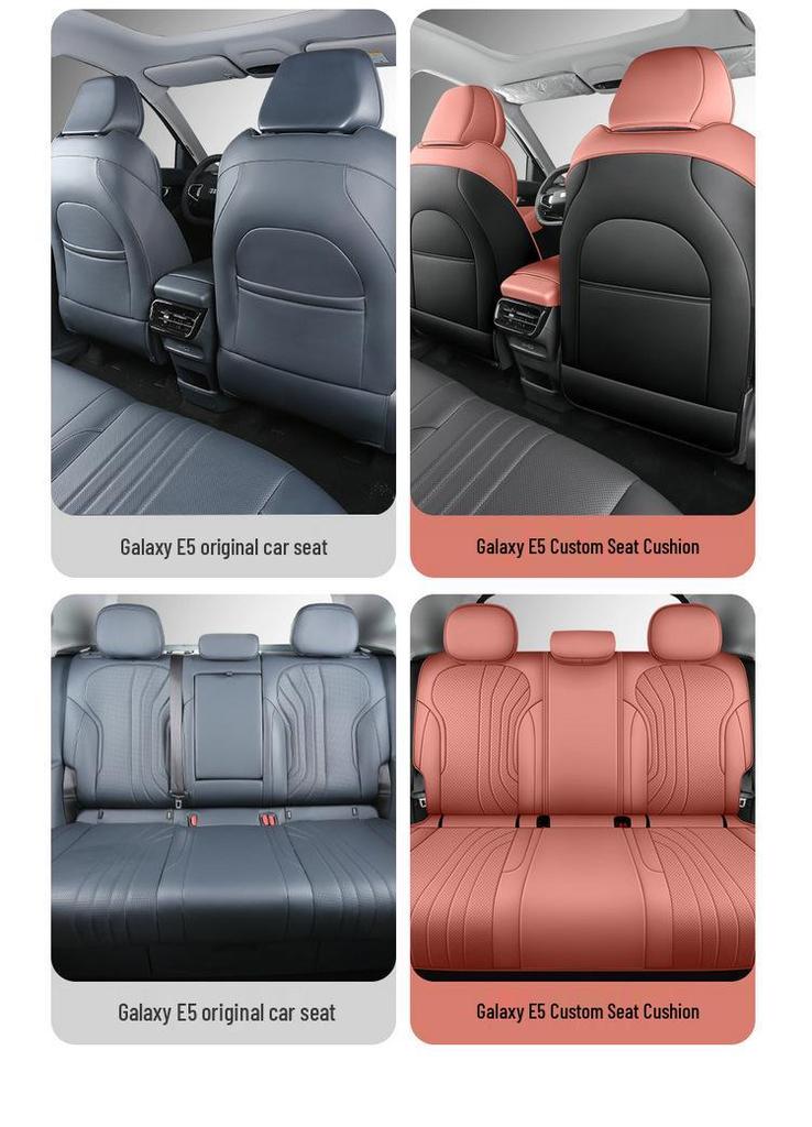 2026 Geely Galaxy E5 All-Season Breathable Full Leather Perforated Seat Cover