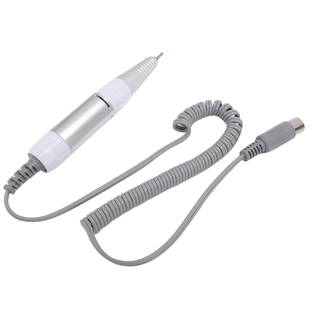 Nail Drill Handpiece Replacement Aluminum Electric Nail Drill Handle for Nail Polishing Machine with 5 Pin Plug