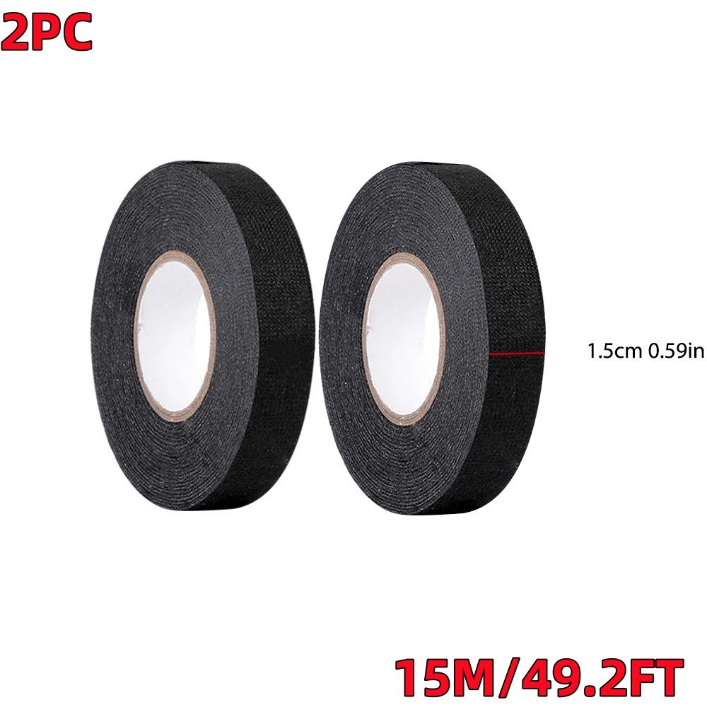 Automobilová tkanina Páska svazku vodičů Tepelná odolnost Vodotěsná Izolační Elektrická páska Černá Samolepicí textilní páska