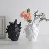 Hjerte Blomstervase Menneskelig Hjerte Organ Form Harpiks Vase Borddekor Blomsterholder for Hjemmekontor Skrivebord Stue