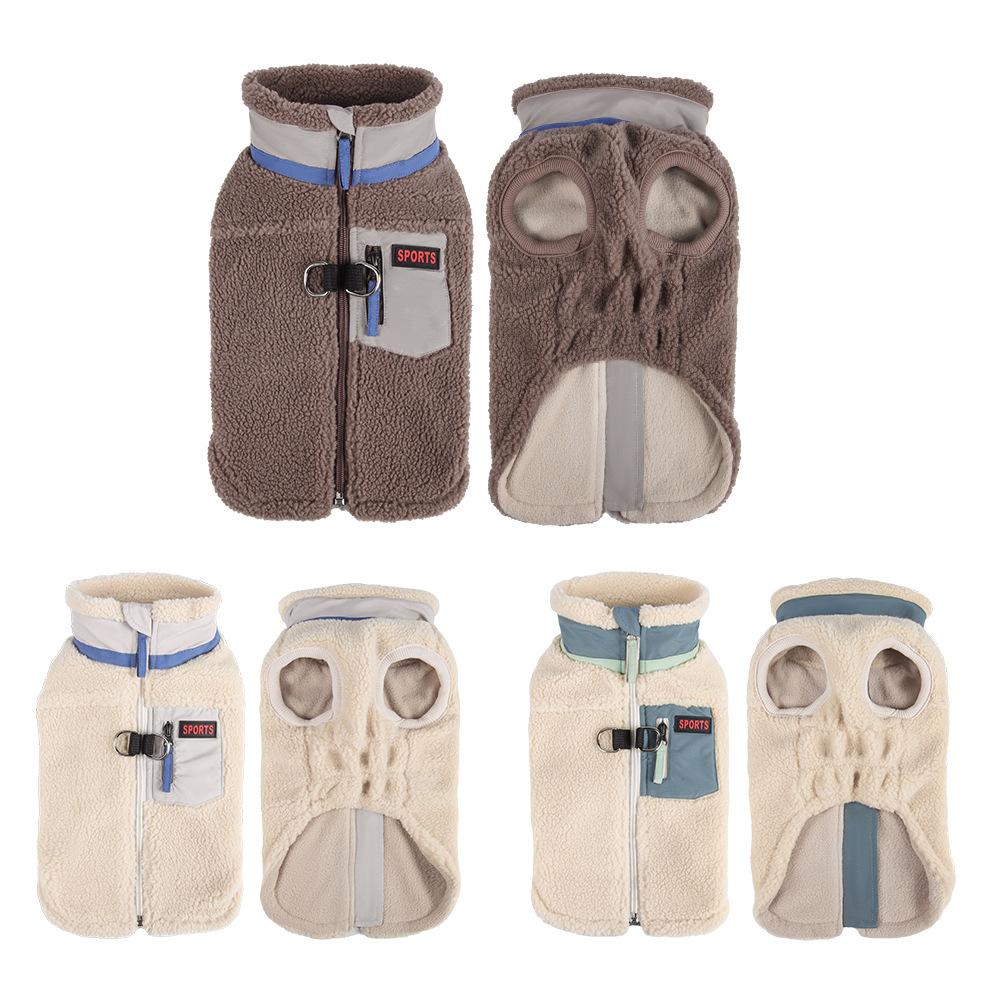 Winter dog cotton clothes windproof velvet teddy bear warm puppy clothes pet clothes dog cotton clothes