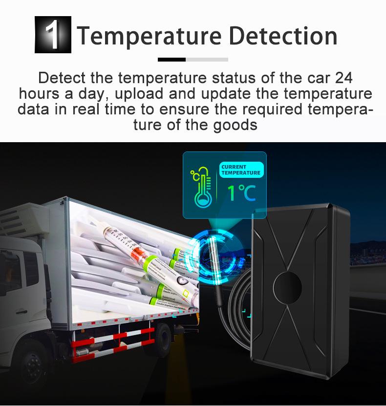 4G Battery-Powered GPS Locator for Cold Chain Vehicles: Magnetic, No-Install, Real-Time Temp & Humidity Detection