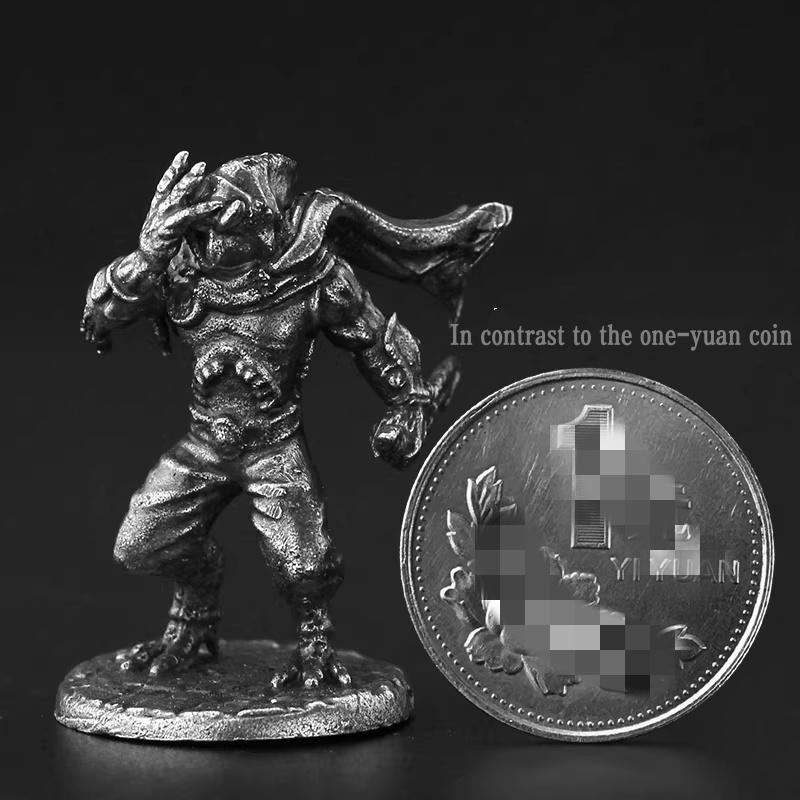 Handmade White Copper Night Owl Troop Miniatures, Fantasy Owl Soldier Figurines, Tabletop RPG Game Pieces, Gift for Men