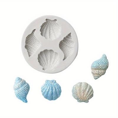 1 STKS Schelp Schelp Fondant Taart Siliconen Vorm Oceaan Serie DIY Chocolade Snoep Bakgereedschap