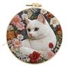 Embroidery Starter Set For Cats Lovers Featuring All Materials And For Creative Fun Home
