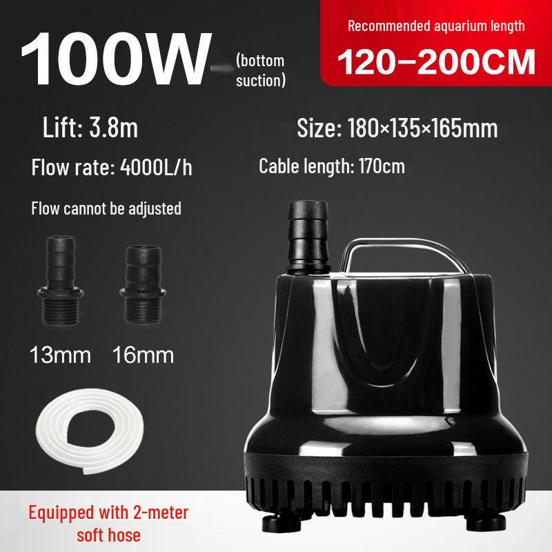 Goldfish Tank Mini Silent Submersible Pump for Rockery Waterfall, Fountain, and Circulation Filter.