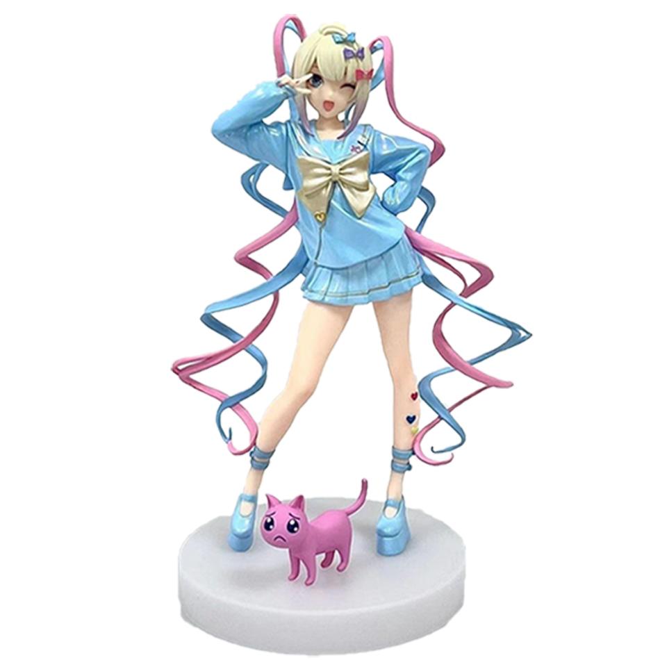Aixlan NEEDY GIRL OVERDOSE Figure Rain KAnge PVC Action Figure Amine  Anime Girl Statue Collectible Figurine Toys Gift