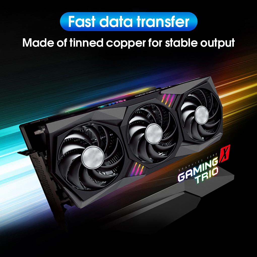 GPU Power Supply Splitter Cable Motherboard Graphic Card Female to Male Quick Speed Adapter Extender 2pin 6pin Extension Cord