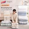 Taili Vacuum Compression Storage Bag for Clothes, Travel, Quilts, and Blankets - No Pump Required, Thickened Design.