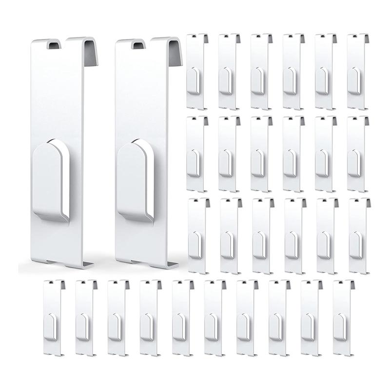 A23I-30Pc Gridwall Hooks Hangers,Grid Panel Hooks Grid Wall Hook Grid Wall Accessories Wire Grid Hook Grid Shelf Hooks