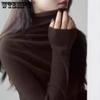 Women's High Neck Knitted Base Sweater Women's Autumn and Winter Pile Neck Thin Sweater