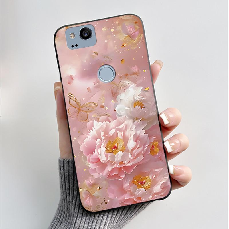 Pattern Case For Google Pixel 2 XL Pixel2 Funda Soft Silicone Shell For Google Pixel 1 XL Pixel1 Cover Cute Flower Casing Coque