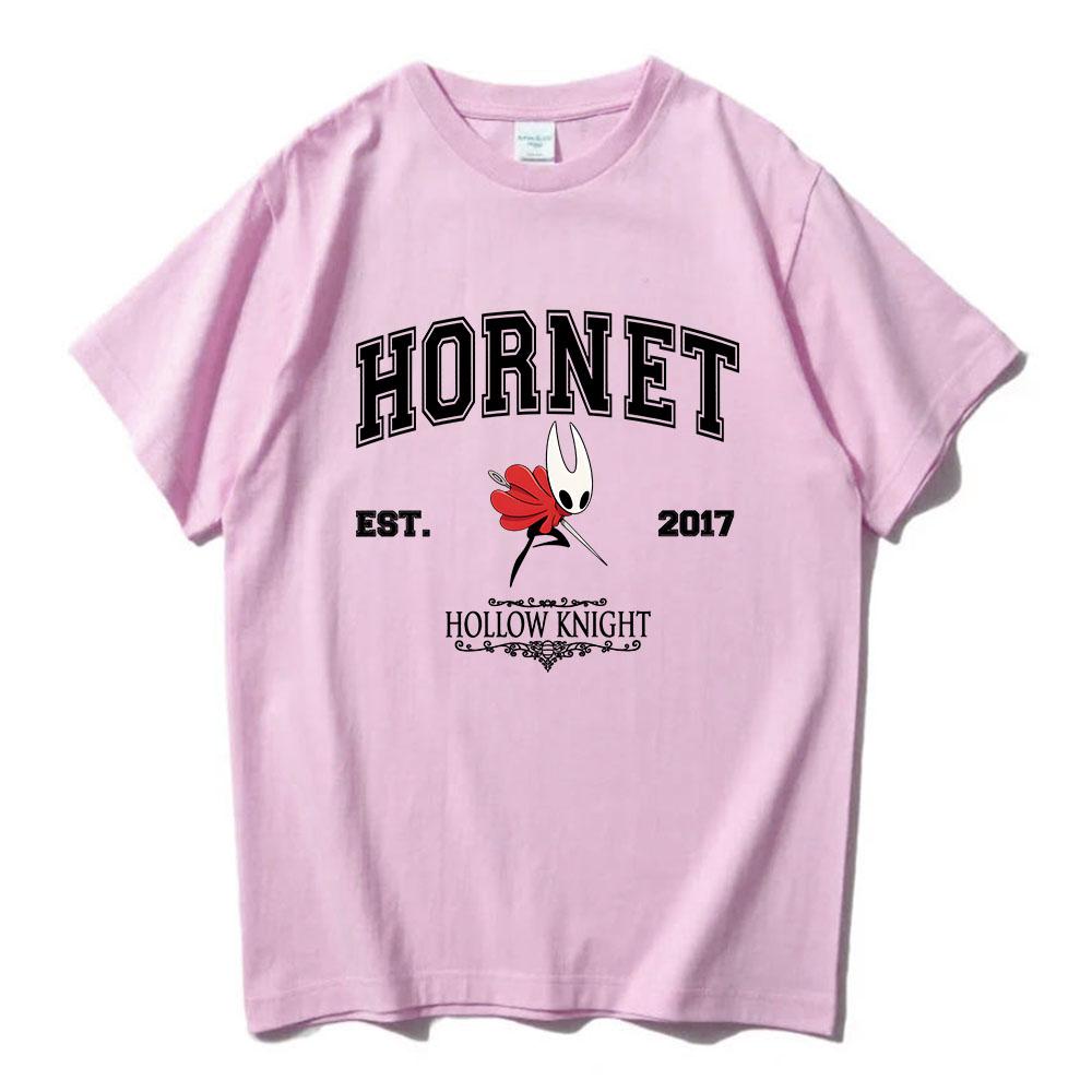 Hollow Knight Silksong EST 2017 Tshirt Short Sleeve Cotton Male Tshirts Unisex Streetwear Hot Game Cartoon Graphic T Shirt Unisex