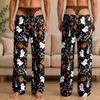 Men's Funny Novelty Halloween Pajama Pants with Underwear Print for Sleepwear