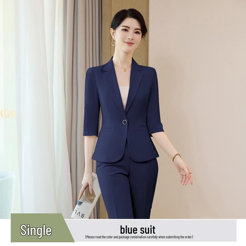 Women's 3/4 Sleeve Professional Suit Set - 2026 Spring OL Temperament Formal Wear for Commuting and Work