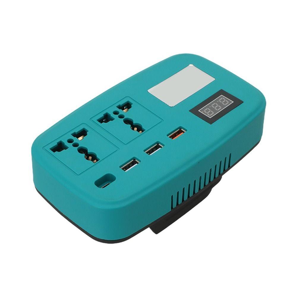 Compact Battery Inverter with 4 USB Ports Power Converter Transformer  For Home Outdoor