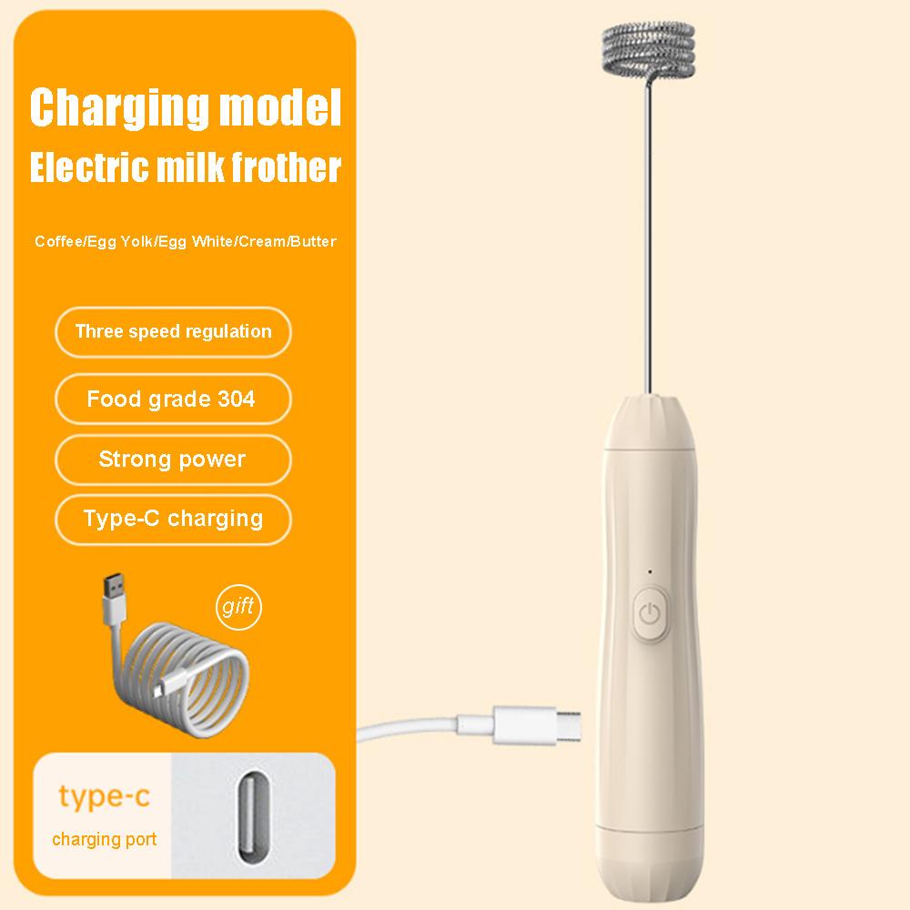 

Wireless Electric Milk Frother Whisk Egg Beater USB Rechargeable Handheld Coffee Blender Milk Shaker Mixer Foamer Food Blender