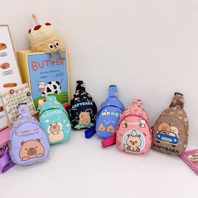 Kreskówkowa Kapibara Torba Messenger Słodka Torba z Lalką Wielofunkcyjna Torba do Przechowywania Kawaii Kapibara Torba na Klatkę Piersiową Modna Torba na Ramię Prezenty