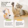 Pet toy for cats, a special boredom-relief gadget, remote-controlled smart automatic obstacle-avoiding electric cat teaser car
