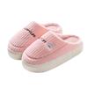 Cotton Slippers for Women In Spring, Autumn, and Winter for Home Use, Indoor Anti Slip Confinement Shoes, Thick Soled Home Warm Couple Slippers