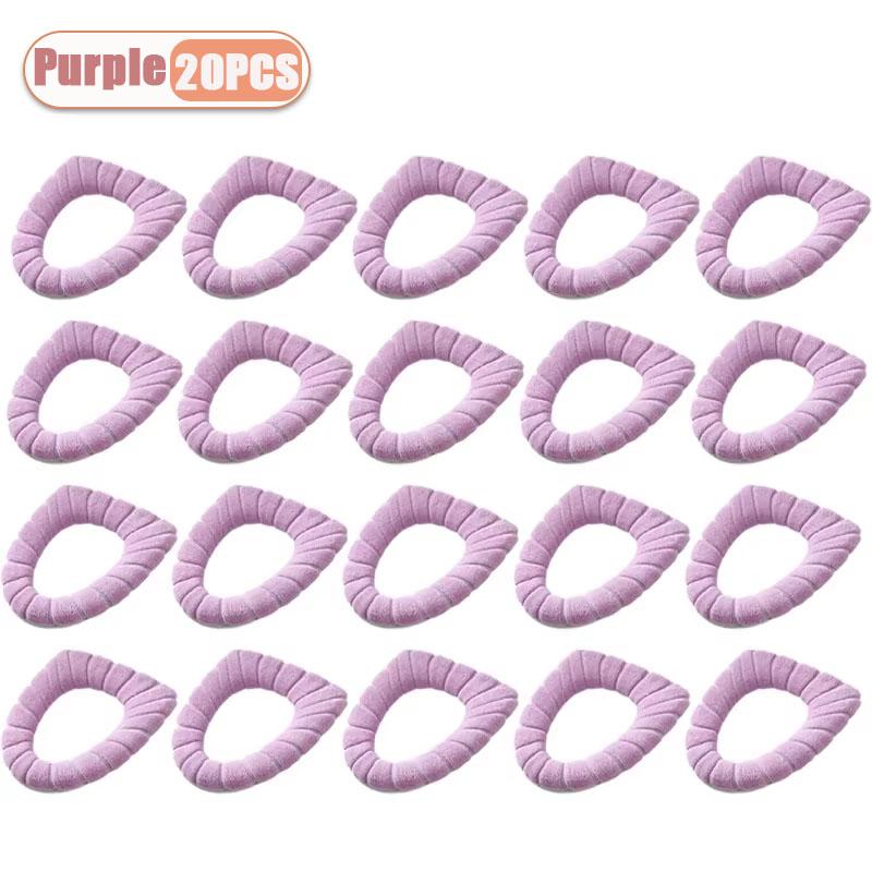 1-20PCS Non Slip Toilet Seat Cover Winter Warm Fleece Lined Universal Size Easy to Clean Bathroom Comfort Essential