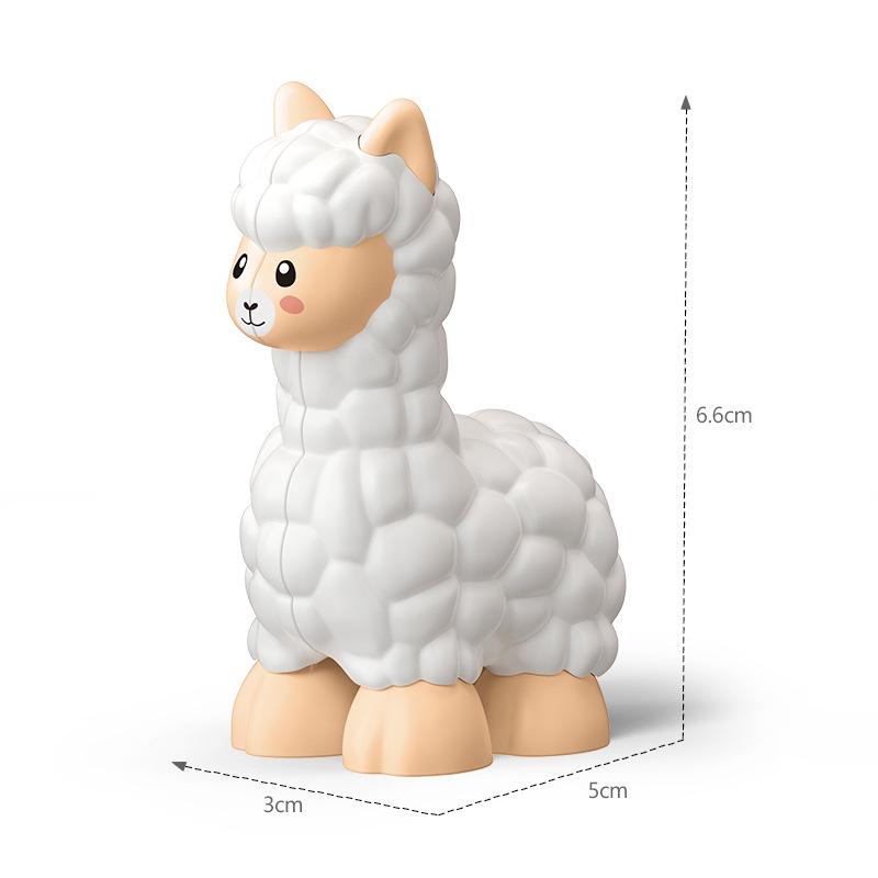 Large Animal Building Blocks for Children's Educational Play - Dolphin Set with Loose Parts