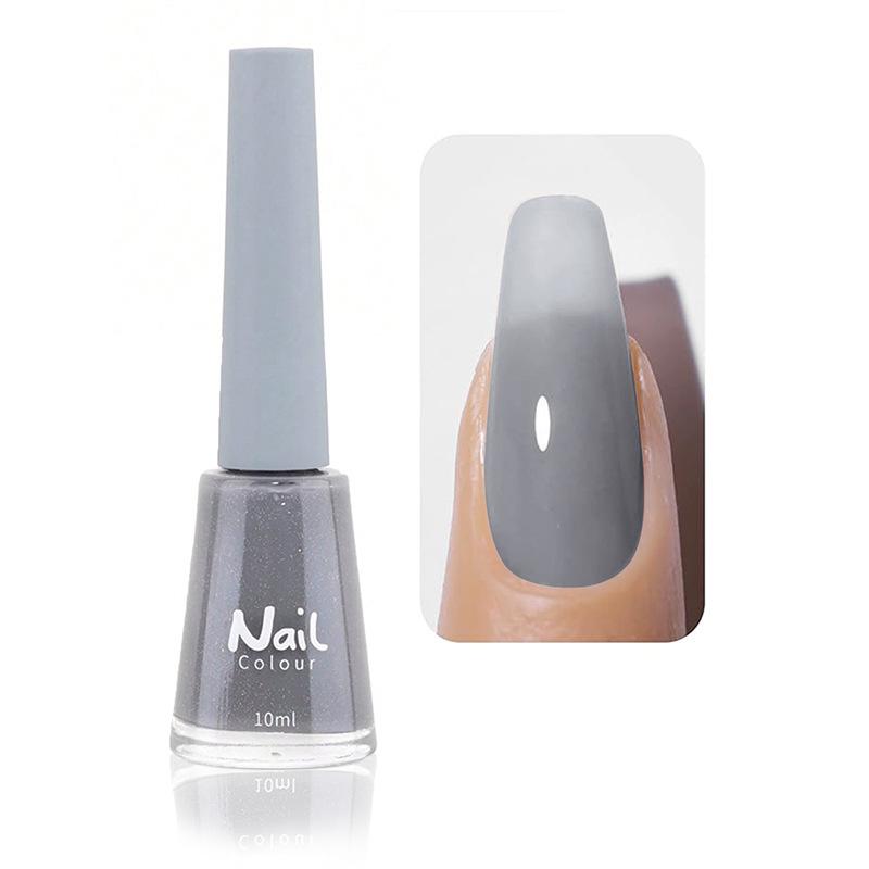 Oil-based Nail Polish Non-peeling Non-bake Fast-drying Lasting Nude Color Transparent Nail Salon Full Set of Nail Polish