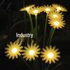 Sunflower & Daisy LED Solar Garden Light - Decorative Outdoor Flower Bed Lamp