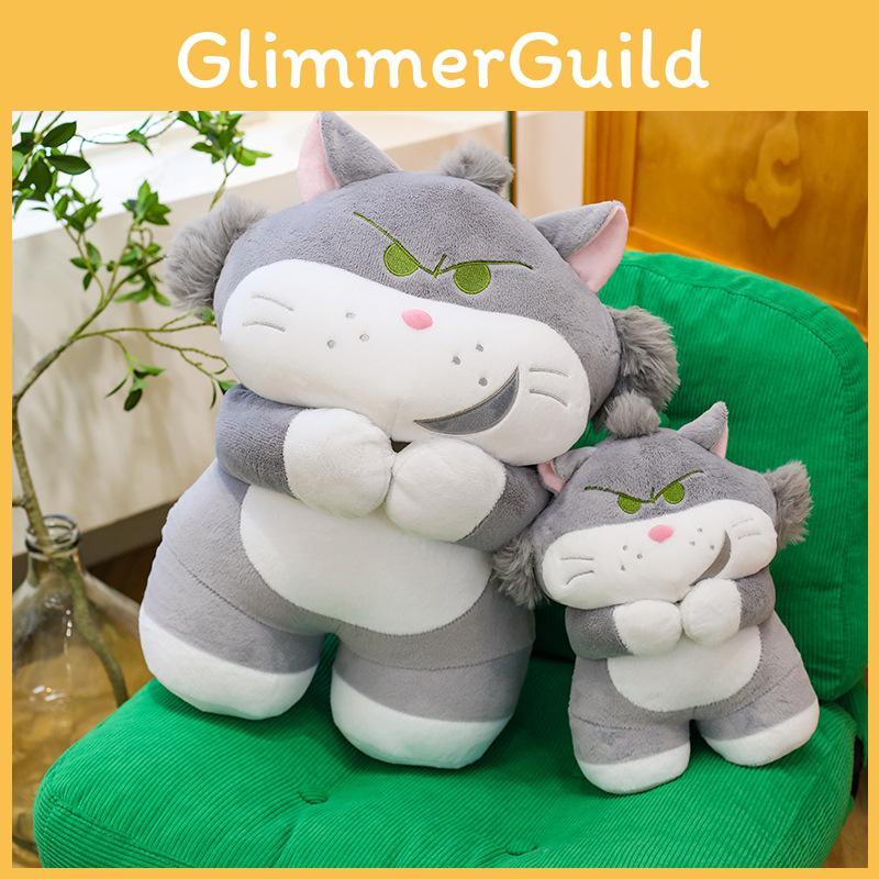 Cute Lucifer Cat Plush Dolls With Pp Cotton Fill For Home Decor And Playtime