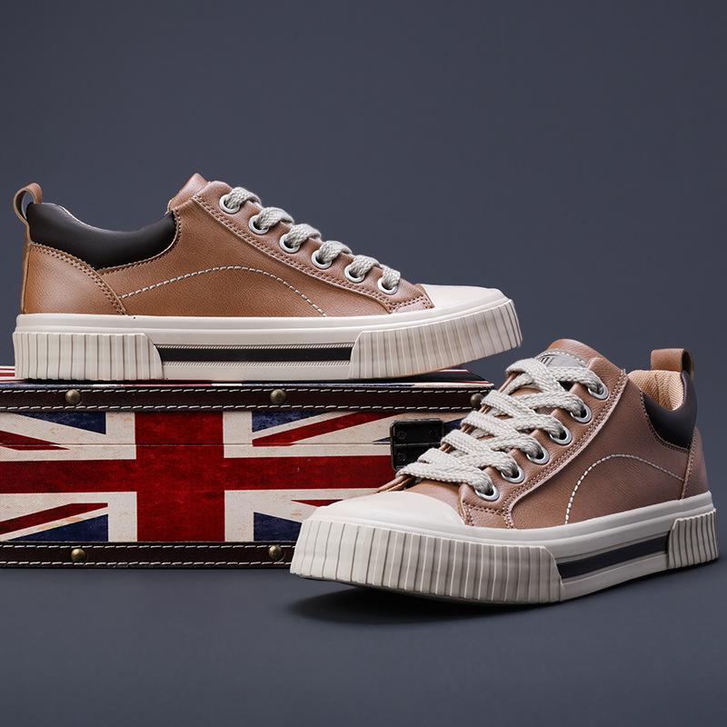 Frühling Neue Herrenschuhe Koreanischer Stil Vielseitige Mode Trendige Herren Lederschuhe Nischendesign Bequeme Schuhe Herren