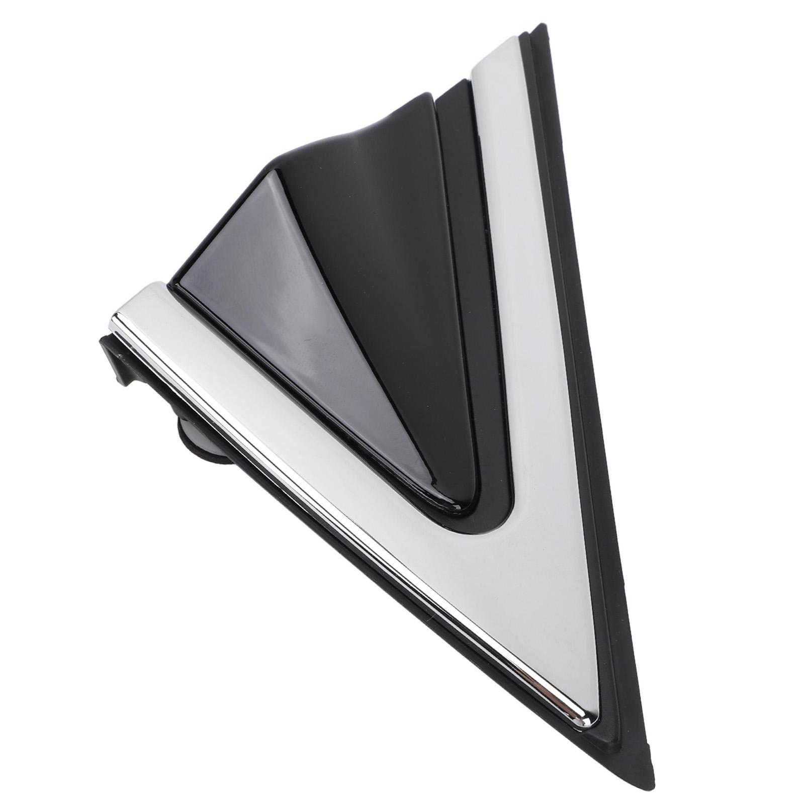 

Car Mudguard Pillar Corner Cover Deformation Proof Glossy Black Stylish Look Exterior Mirror Pillar Corner Trim for