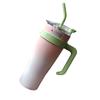 Car Insulated Mug Stainless Steel 1250ML with Straw Insulated Tumblers for Outdoor Travel Gradient