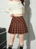 2025 College-Style Retro Pleated Wool Blend High-Waisted Midi Skirt - Slim and Visually Elongating