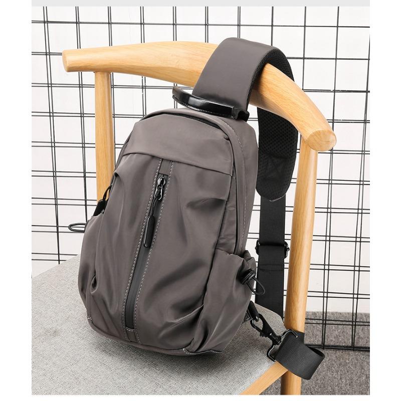

Shoulder Bag Shoulder Bag Crossbody Chest Bag Men Backpack Summer Men s Bag Multi-function Shoulder Bag Trendy Men s Casual 8 inches серый