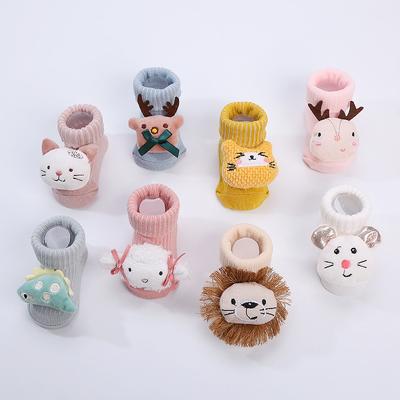 New Cute Baby Cartoon Animal 3D Doll Socks Cotton Soft Socks for Newborn Infant Baby Girl Boy Socks Knitted Socks Baby