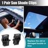 uxcell Sun Visor Fastening Buckle Sunshade Clip for Sunroof Hon Da Fits CR-V 2017-2021 1 Set